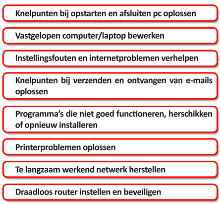Diensten van Solo PC
